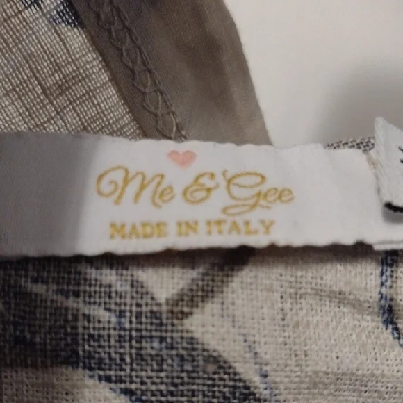 Me & Gee Linen Patterned Button-Up Light Jacket - Picture 3 of 7